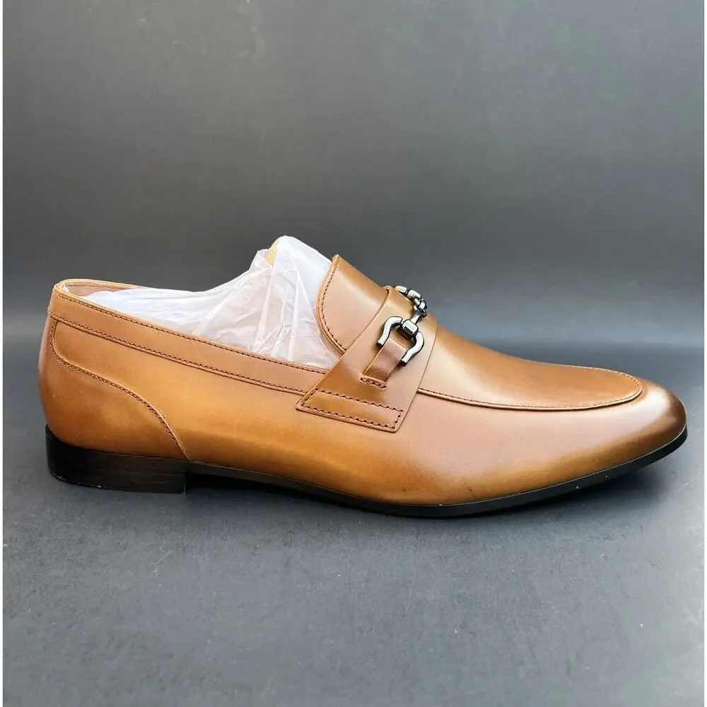 ALDO Marinho Loafers Brown (Cognac Leather Smooth) Men's 11 US Size - Picture 3 of 15
